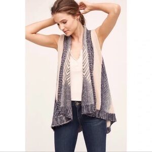 Anthropologie | Sleeping On Snow | Malbi Wool Knitted Sweater Vest
